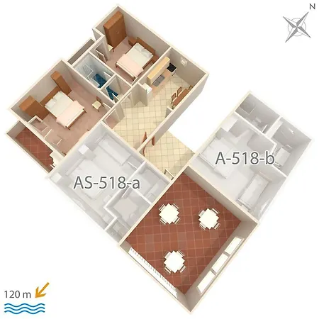 518a Appartement Podgora (Split-Dalmatia)